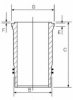 GOETZE ENGINE 14-452030-00 Cylinder Sleeve